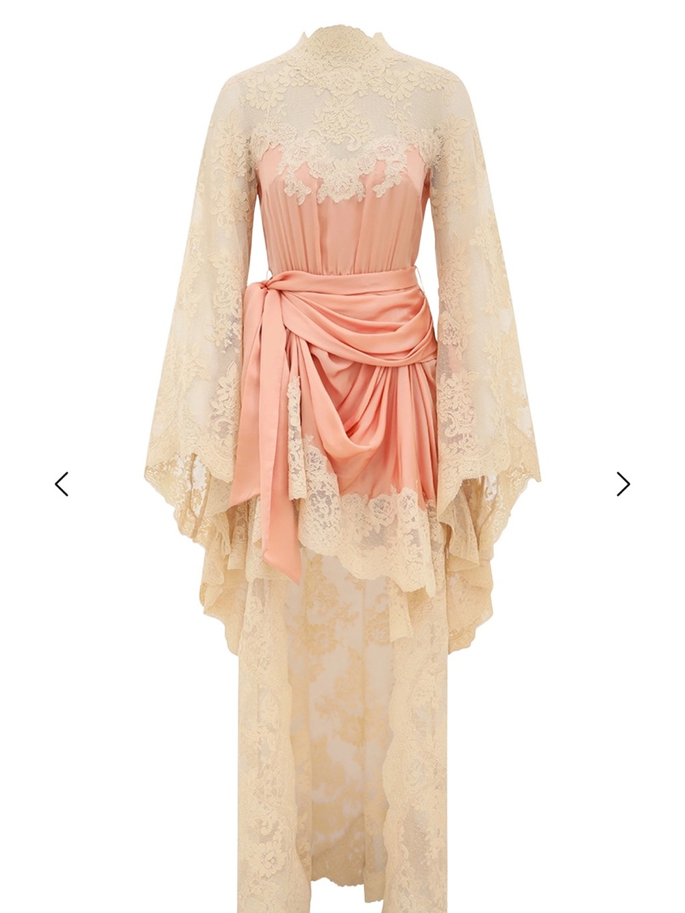 Zimmermann Hypnotic Drape Lace & Satin Dress - Picture 2 of 10